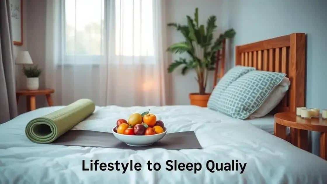 The impact of lifestyle on sleep quality