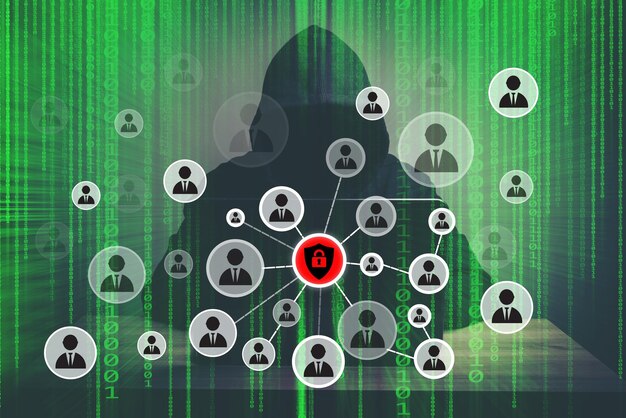 A graphic illustrating the SIM swapping process: 1. Attacker gathers personal information, 2. Attacker contacts mobile carrier, 3. SIM card is transferred to attacker's device, 4. Attacker intercepts SMS messages.