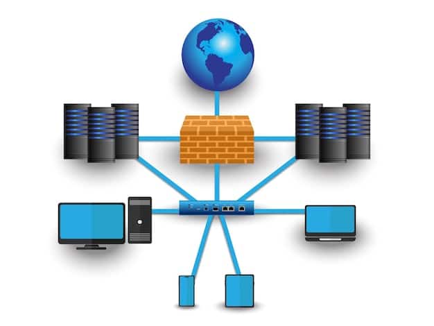 A network diagram showing a central server (representing a smart contract with caching) and several connected devices, highlighting the efficient data flow and reduced load on the main network due to caching mechanisms.