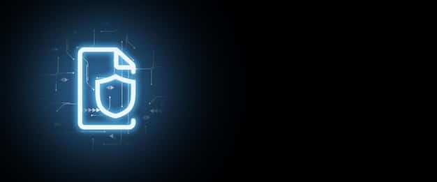 A visual representation of a secure smart contract, featuring a shield icon overlayed on a smart contract graphic, symbolizing security and protection.
