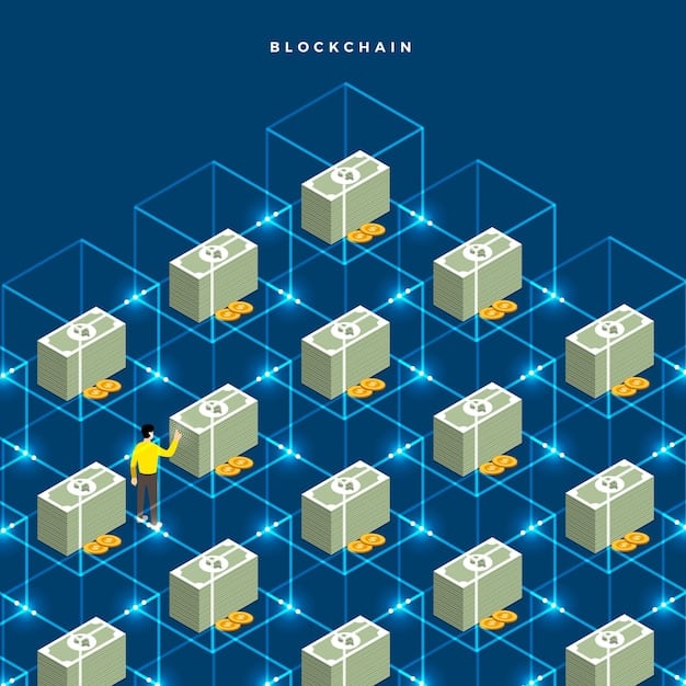 An illustration of a sharded blockchain, showing multiple shards operating in parallel. The illustration should highlight how each shard can process transactions independently, increasing the overall throughput of the network.