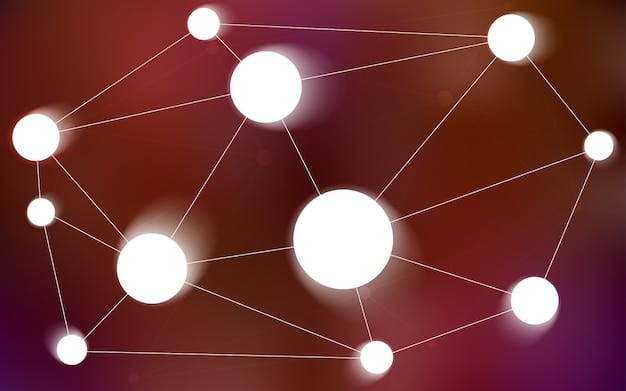 A visual representation of data fragmentation and distribution across a network of nodes, highlighting the security and resilience of decentralized data storage. Keywords: data fragmentation, distributed network, security, resilience.