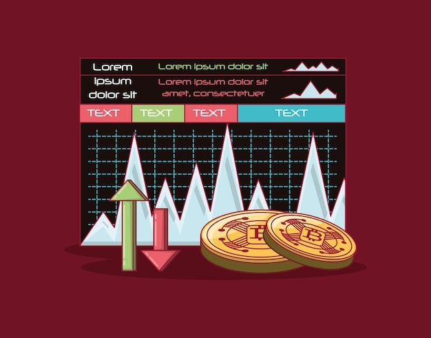 A detailed graph illustrating the staking APY (Annual Percentage Yield) of various altcoins. The graph emphasizes the importance of comparing staking rewards across different projects.