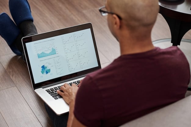 A person using a laptop surrounded by various charts and graphs related to cryptocurrency analysis. The image should convey a sense of thorough research and due diligence.