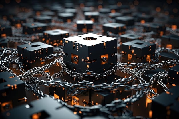 A graphic depicting various Web3 technologies (blockchain, decentralized storage, cryptography) working together to support a self-sovereign identity system. The image highlights the security and privacy benefits of these technologies.