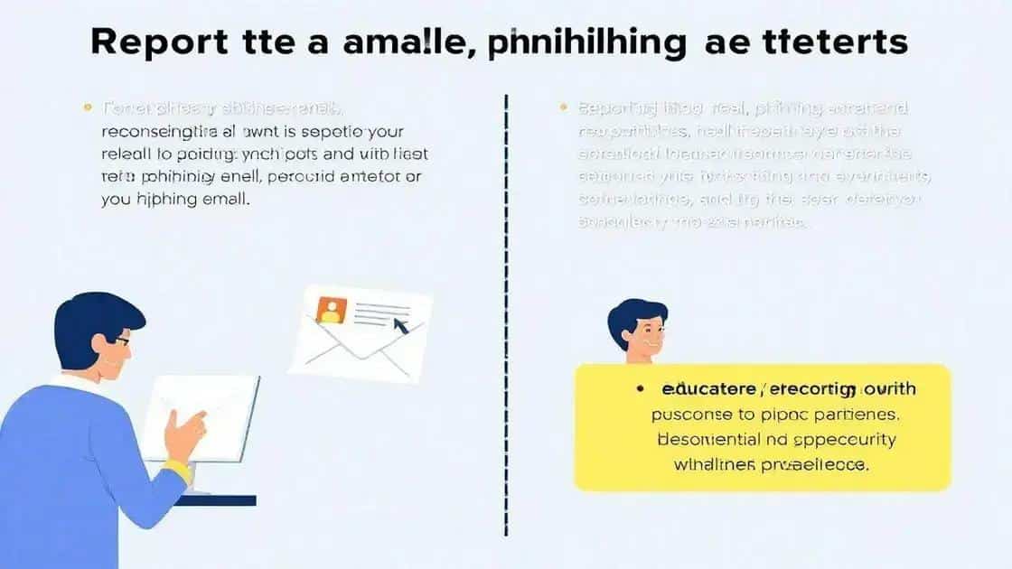 Reporting and responding to phishing attempts