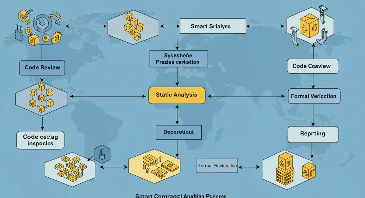 Smart contract auditing process flowchart