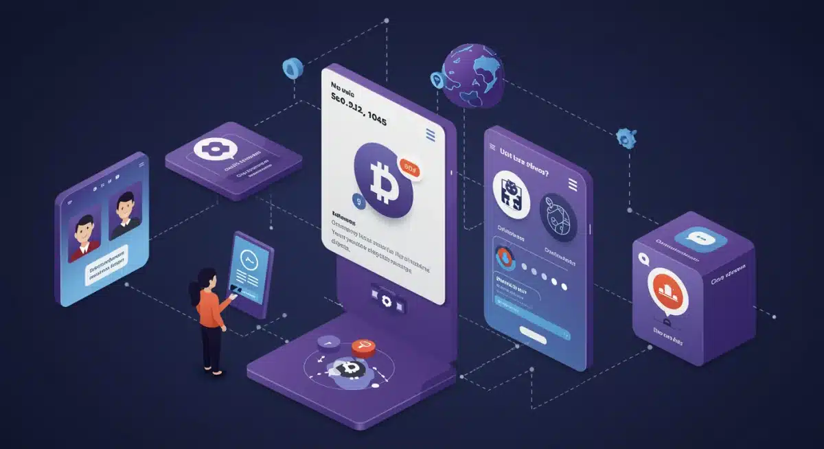 User interface of a decentralized social media platform showcasing features for data control and privacy.