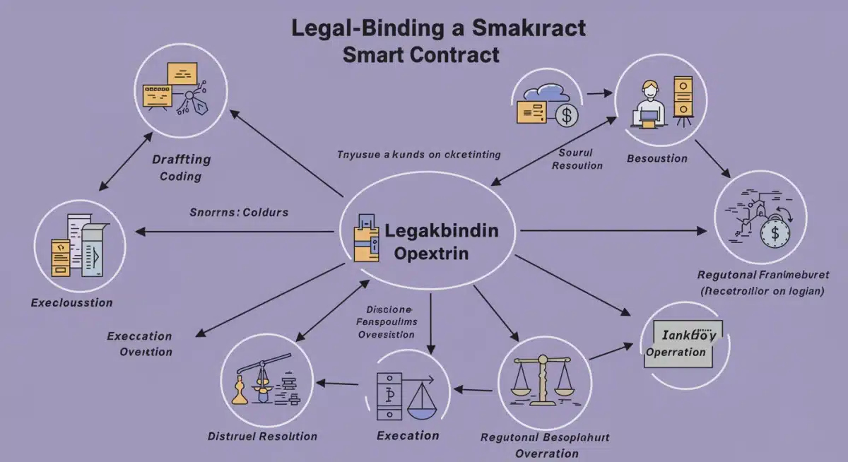 Lifecycle of a legal-binding smart contract diagram