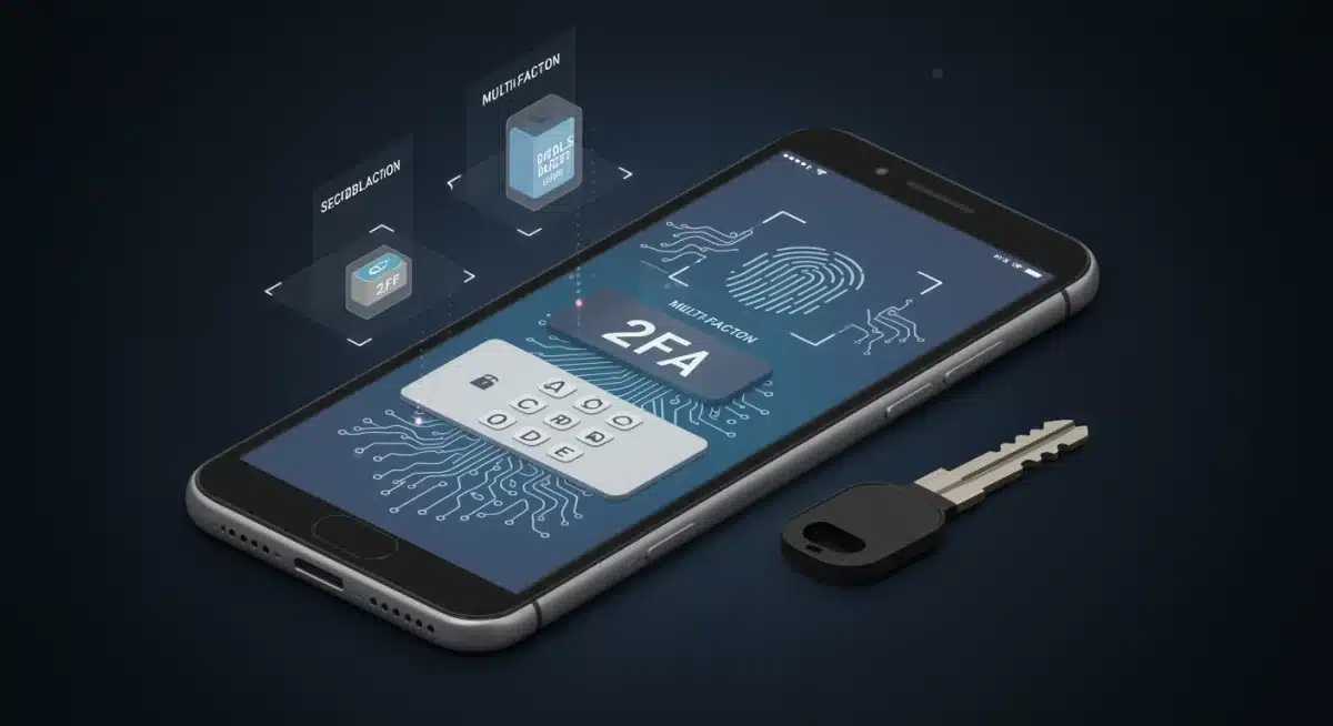 Multi-factor authentication protecting crypto accounts with various biometric and hardware methods.