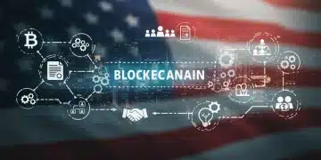 Implementing Self-Executing Smart Contracts: U.S. Business Guide 2025 Illustration of smart contract implementation across a U.S. business network