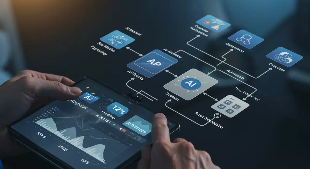 Diagram illustrating AI data flow in decentralized applications