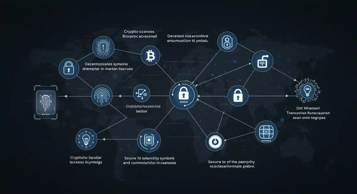 Network diagram of multi-layered crypto security protocols