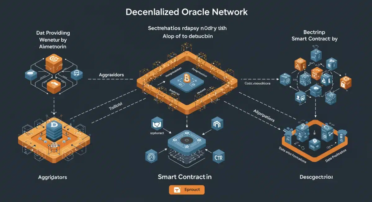 Decentralized oracle network architecture infographic