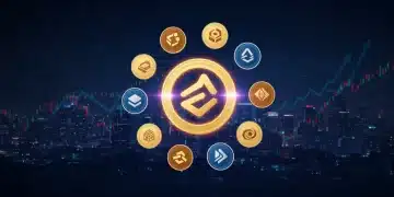 Futuristic digital art showing altcoin logos, financial charts, and upward growth, representing crypto market potential.