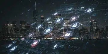 Digital roadmap showing a strategic plan for upgrading legacy smart contracts for U.S. businesses.