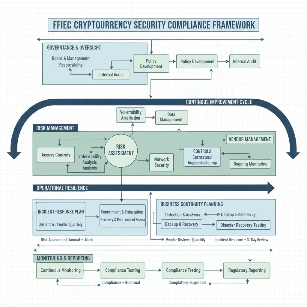 FFIEC compliance flowchart for cryptocurrency security measures