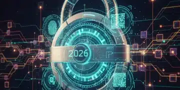 Futuristic padlock securing Web3 accounts with advanced MFA in 2026