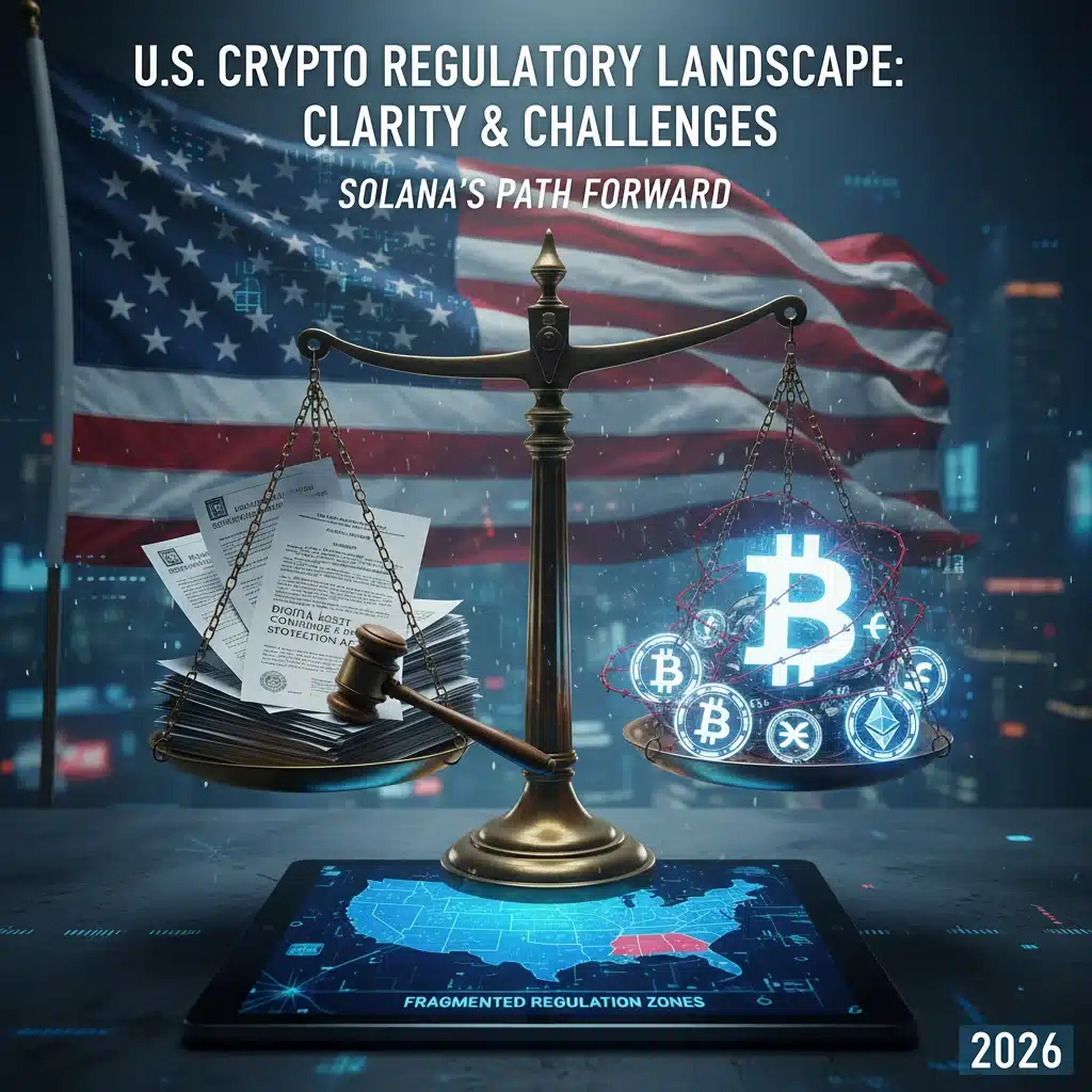 U.S. regulatory framework for cryptocurrencies impacting Solana investments.