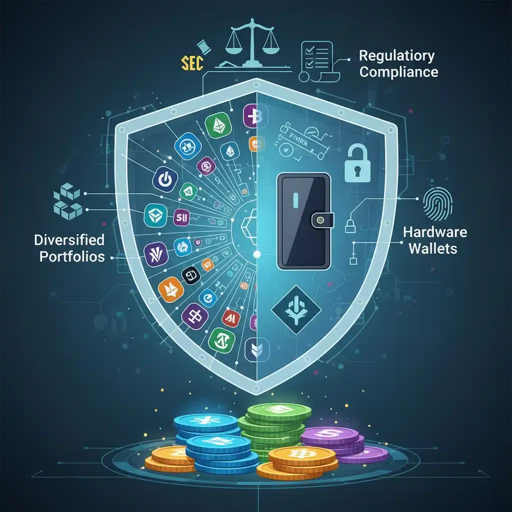 Visualizing risk management strategies for cryptocurrency staking
