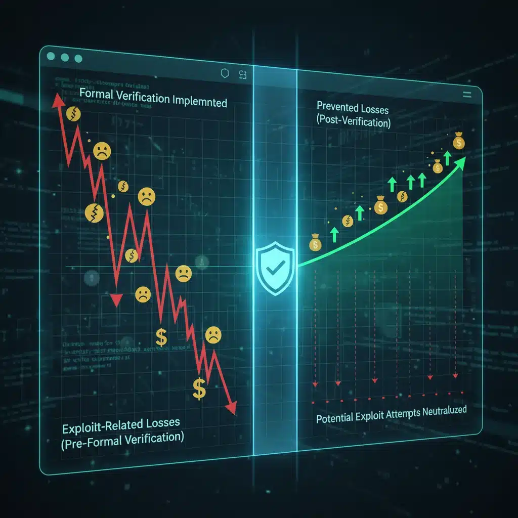 Financial impact of formal verification on smart contract security